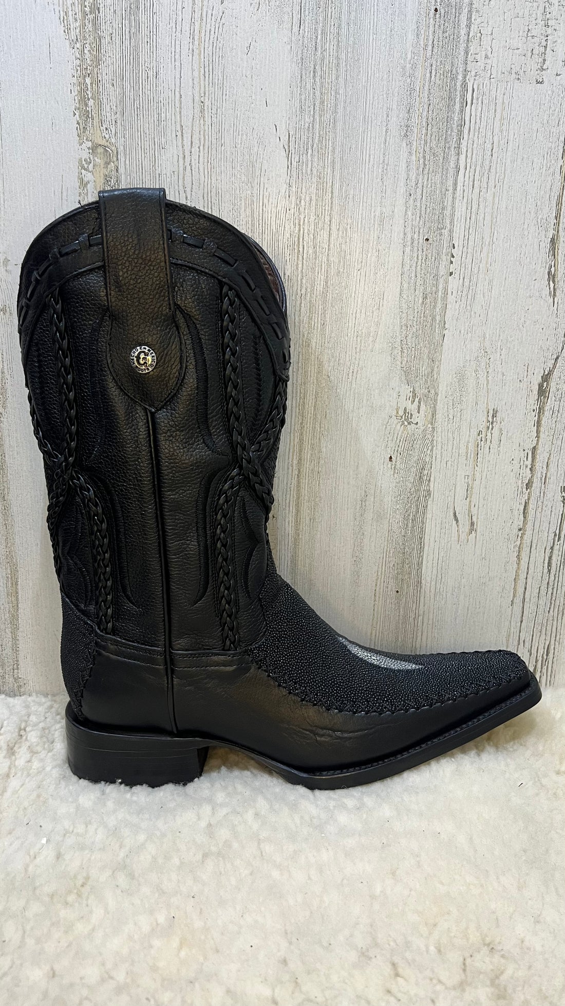 CB Black Stingray Holanda Toe Exotic Cowboy Boots